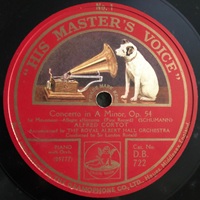 HMV : Cortot - Schumann Concerto